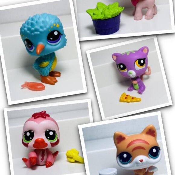 10 Pcs (5 Sets) LITTLEST PET SHOP Series 2/3 G7 Blind Box Figures W/Accessories - Picture 1 of 11